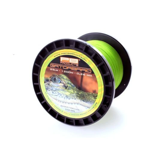PB Products Gator Braid 0,26 Mm 25 Lb 1200 M Chartreuse 2 PB Products Gator Braid 0,26 Mm 25 Lb 1200 M Chartreuse – Image 2