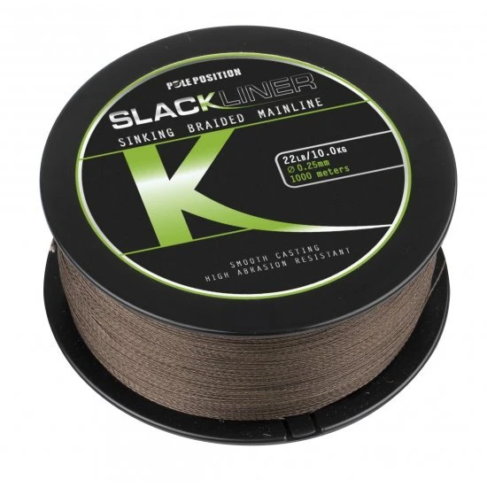 Pole Position Slackliner Coulant Mainline Tressé 0.25mm 1000m 1 Pole Position Slackliner Coulant Mainline Tressé 0.25mm 1000m